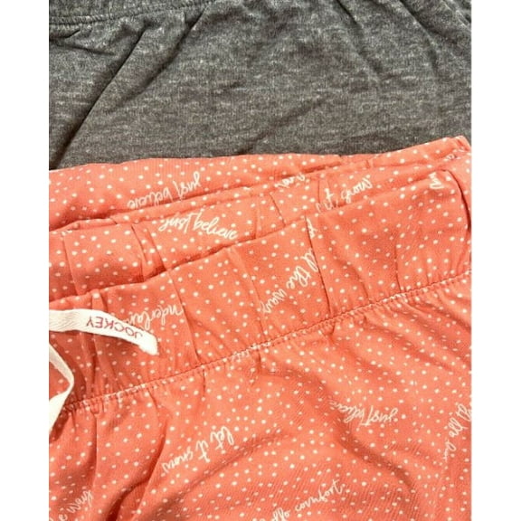 Jockey Set of 2 Soft Essentials Holiday Jogger Pants, Winter Front Grey, Xl