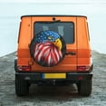 thumbnail image 6 of Vsdgher Eagle Head With American Flag for Spare Tire Cover, Tire Wheel Protector Wheel Cover Fit for Truck,Trailer,RV,SUV,Camper and Most Vehicle-15 inch, 6 of 6