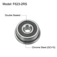 thumbnail image 3 of F623-2RS Flanged Ball Bearing 3x10x4mm Double Sealed Chrome Steel Flange Bearings, 20 Packs, 3 of 5
