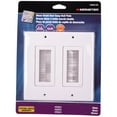 thumbnail image 2 of Monster Just Hook It Up White 2 gang Plastic Home Theater Brush Wall Plate 1 pk, 2 of 2