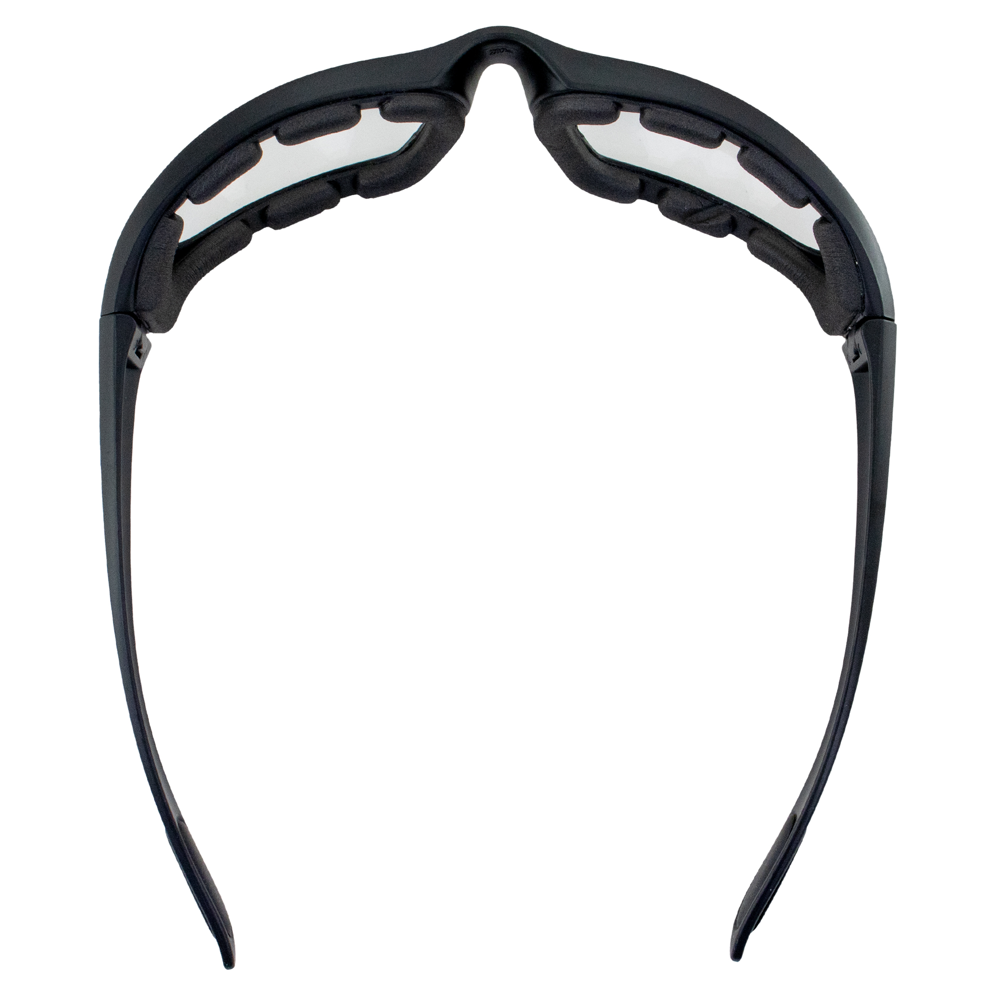 EPOCH Padded Motorcycle Sunglasses Black Frames Clear Lens ANSI Z87.1+ - image 4 of 8