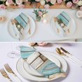 thumbnail image 2 of Cloth Napkins Set of 8 - 20x20 Inches, Blue Brown Vintage Washable Reusable Table Napkins, Retro Farmhouse Elegant Pastoral Soft & Absortbent Dining Napkin for Party Wedding Hotel Restaurant, 2 of 8