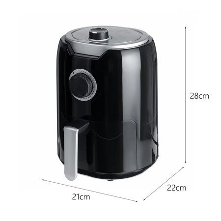 2L Black Manual Air Fryer Electric Air Fryer Cooker Machinery