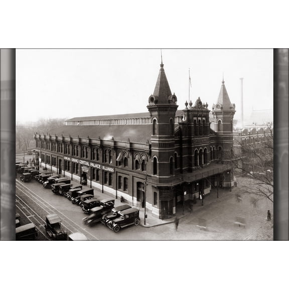 24"x36" Gallery Poster, Grand Central Palace, Center Market Washington, D.C 1910-1930