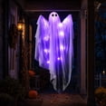 thumbnail image 4 of Tuvgenk Ghost garden lights outdoor Battery Landscape Light LED Purple Polyester Hanging Perfect for parties, outdoor events, gardens, and props, 4 of 5