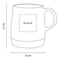 thumbnail image 3 of Paquete con 10 piezas de Taza cerámica mate con base bambú elegante 16 Oz negro 10 x 11, 3 of 3