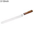 thumbnail image 2 of Joernso Cake Spatula Wooden Handle Baking Tools Stainless Steel Cupcakes Fondant Scraper for Kitchen, 2 of 8