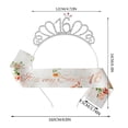 thumbnail image 2 of Clearance!Veeogra Party Favors,Party Decorations,Birthday Suit Crown Hoop Etiquette Band Printed Strap Girls Birthday Decorations Birthday Party Numbers Headband Strap Set,Home Decor, 2 of 3