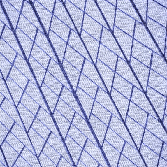 Ahgly Company Indoor Square Patterned Heavenly Blue Area Rugs, 7' Square