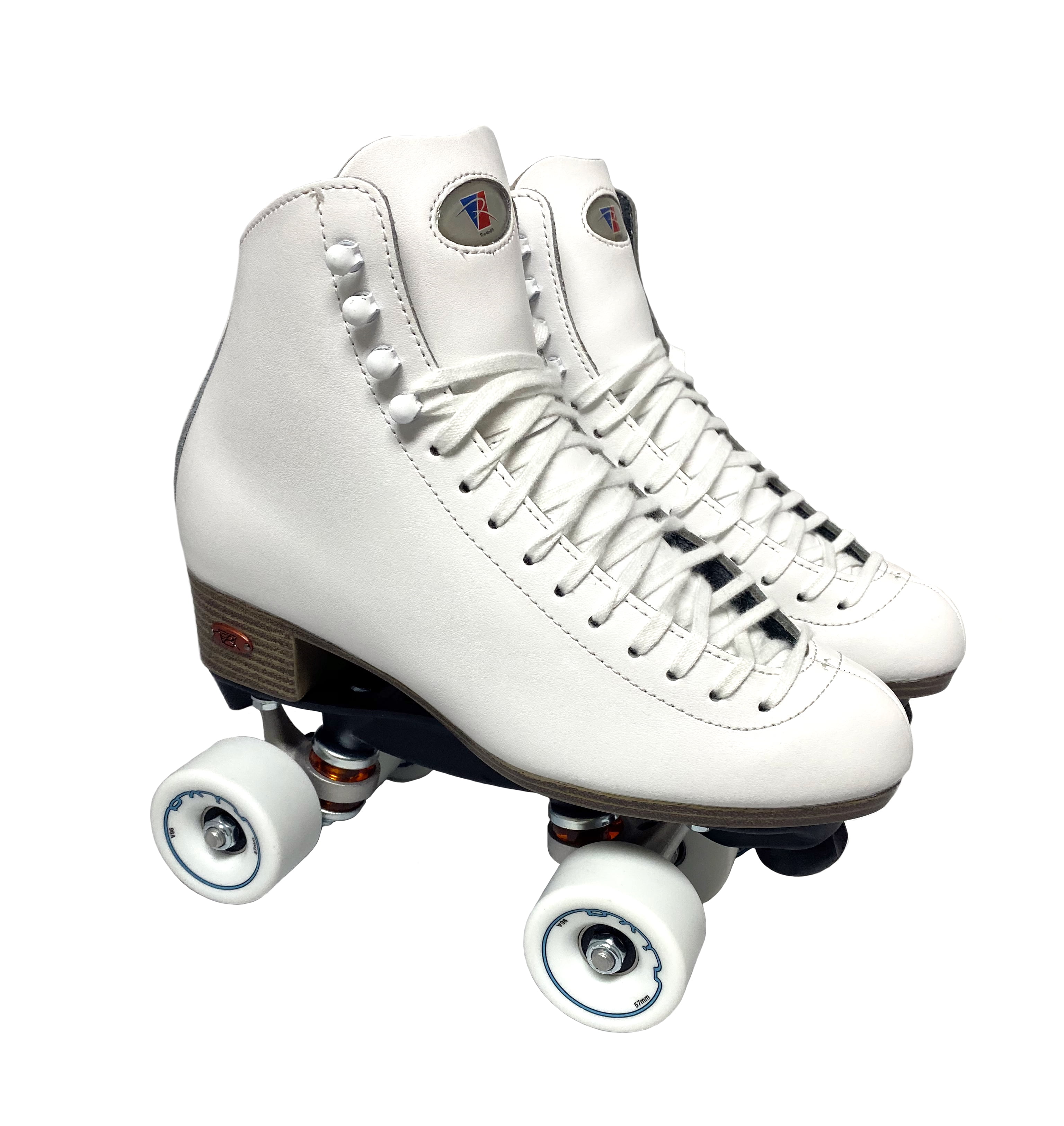 White 111 Boost Riedell Quad Roller Skates 