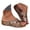 Khaki, variant on Women's Wide Width Leopard Print Platform Slide Sandals -On Open Toe Summer Beach Casual Comfort Shoes