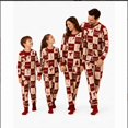 thumbnail image 5 of Shadoumai Family Christmas Pajamas Matching Sets Xmas PJs Holiday Family Sets Sleepwear Pjs Cute Santa Graphic Print Pj Outfits Long Sleeve Tops and Plaid Pant Sets, 5 of 8