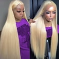 thumbnail image 1 of Fayniss 30 pulgadas 13?6 613 pelucas delanteras de encaje cabello humano 200% densidad peluca rubia recta cabello humano prearrancado con pelo de bebé, 1 of 1