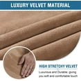 thumbnail image 3 of Velvet Office Chair Cover - Stretchable, Machine Washable, Non-Slip,  Fit for Mid-High Back Chairs, 3 of 6