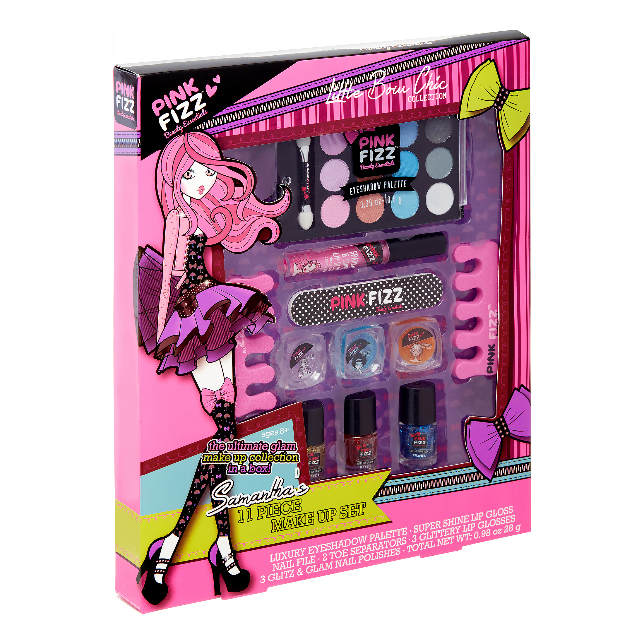Pink Fizz Little Bow Chic Makeup Set, 11 Pieces - image 3 of 6