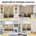 thumbnail image 6 of Brown Forest Kitchen Curtains 84 Inch Length, Vintage Tree Farmhouse Botanical Grommet Top Bedroom Living Room Curtains, Light Filtering Cafe Curtain Drapes 2 Panels Set 84''x84'', 6 of 9
