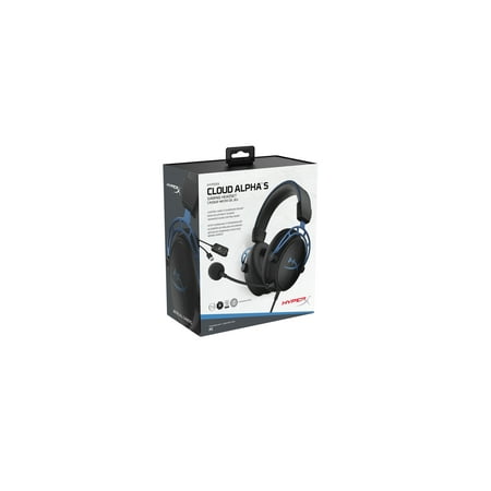 HyperX - Cloud Alpha S Wired 7.1 Surround Sound Gaming Headset for PC with Chat Mixer and Adjustable Bass - Blue/Black