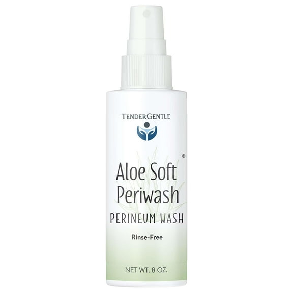 Tender Gentle Perineal Spray - 8 oz Rinse Free Perineum Wash - Peri Wash - Cleanses and Soothes - With Aloe Vera Extract