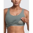 thumbnail image 4 of CRZ YOGA Butterlift Racerback Crop Tank Tops for Women U Neck Yoga Padded Longline Sports Bras Workout, 4 of 6