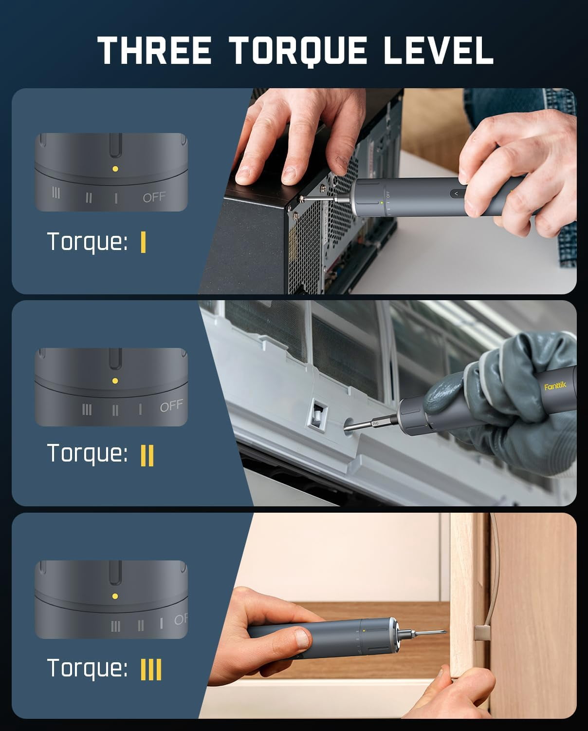 Fanttik NEX S1 Pro Cordless Electric Screwdriver with Rechargeable Battery and Magnetic Case
