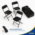 thumbnail image 3 of Set 6 Sillas Plegables Plastico STYRKA Uso Rudo para Eventos Exterior Jardin Fiestas, 3 of 8
