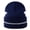 Navy blue, variant on Cold Weather Reflective Beanies Rolled Brim Knit Cap for Adults Teens Boys Girls