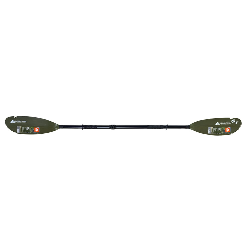 Ozark Trail Adjustable Aluminum Fishing Kayak Paddle, 86.6" 90.6