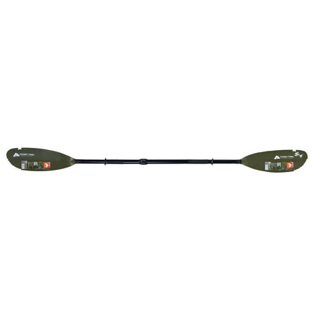 Ozark Trail Adjustable Aluminum Fishing Kayak Paddle, 86.6" - 90.6", Green, Set of 2