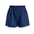 thumbnail image 4 of ByworldtasicNo Boundaries Lace Trim Elastic High Waisted Shorts for Women Summer Casual Loose Lounge Shorts, 4 of 6