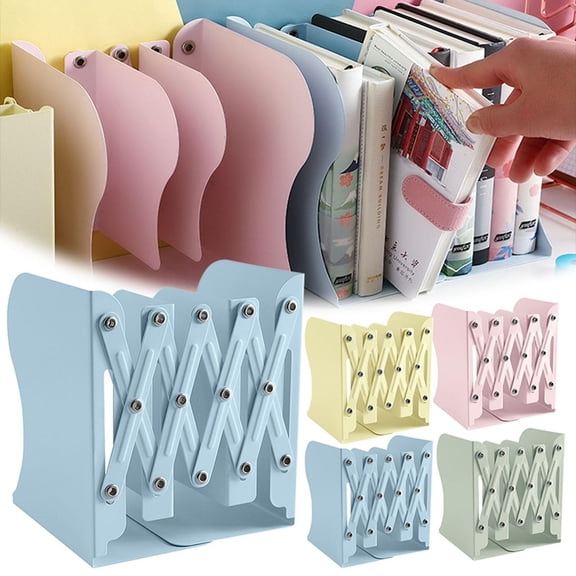 CoreLiving Heavy Duty Metal Book Ends for Shelves, Non-Slip Desk Book Holder for Organizing Heavy Textbooks and Files, Sturdy Book Organizer for Home Office