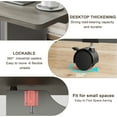 thumbnail image 4 of Zzistar Foldable Dinning Table with Drop Leaf and 2 Storage Shelves, Indoor Wood Collapsible Table Extendable Office Desk, 4 of 7