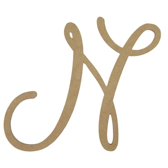 Wooden Letter Unfinished, Marcella Font, Craft Cutout