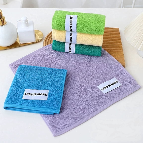 Baby Hand and Face Towel for Kids – Soft Class A Macaron Washcloth, 13.7" x 13.7", Gentle for Kindergarten, Daycare, Newborn and – Single Pack, Green/Yellow/Blue