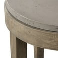 thumbnail image 5 of Uttermost Deka Round Contemporary Wood and Concrete Accent Table in Brown, 5 of 10