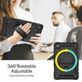 thumbnail image 7 of For Samsung Galaxy Tab A7 Lite Case 8.7 inch, 360 Rotating Shockproof Cover with Stand, Screen Protector, Shoulder Strap (2021, SM-T220/T225/T227), Black, 7 of 7