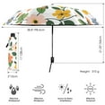 thumbnail image 3 of FORMRS Travel Umbrella Folding Auto Open Close Windproof Rain UV Protection, Retro Colorful Flowers, 3 of 8