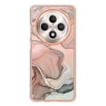 thumbnail image 2 of For Oppo Reno12 F 4G Oppo Reno12 F 5G TPU Case Marble Pattern 2.0mm Electroplating Phone Back Cover, 2 of 5