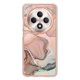 thumbnail image 2 of For Oppo Reno12 F 4G Oppo Reno12 F 5G TPU Case Marble Pattern 2.0mm Electroplating Phone Back Cover, 2 of 5