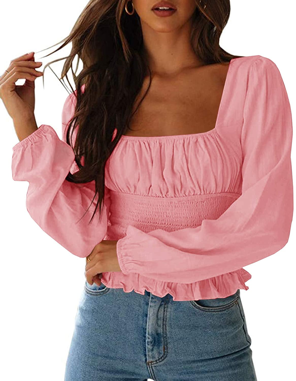 cute blouses long sleeve
