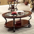 thumbnail image 2 of Classic Coffee Table With Metal Combination And Ornate Details Traditional Style, 2 of 6