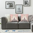 thumbnail image 3 of Eiffel Tower Pillow Covers for ,Pink Paris Throw Pillow Covers Set of 2, Cushion Cases, Sequins Accent Pillow Cases Wedding Bedroom Decor, 3 of 6