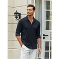 thumbnail image 3 of Coshow Mens Button Down Dress Shirts Business Casual Long Sleeve Wrinkle Free Blouses, 3 of 7