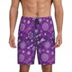 thumbnail image 1 of Fotbe Purple Snowflakes Pantalones Cortos de Pijama para Hombre, Ropa de Dormir, Pantalones de Pijama Cortos para Hombre-Large, 1 of 6