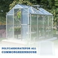 thumbnail image 3 of Aoodor 6Pcs 24'' (W) x 48'' (L) x 0.4'' Polycarbonate Greenhouse Panels,  Waterproof UV Protected Reinforced Sheets, Outdoor Garden and Greenhouse Covering, Multi-wall Clear Sheets, 3 of 8