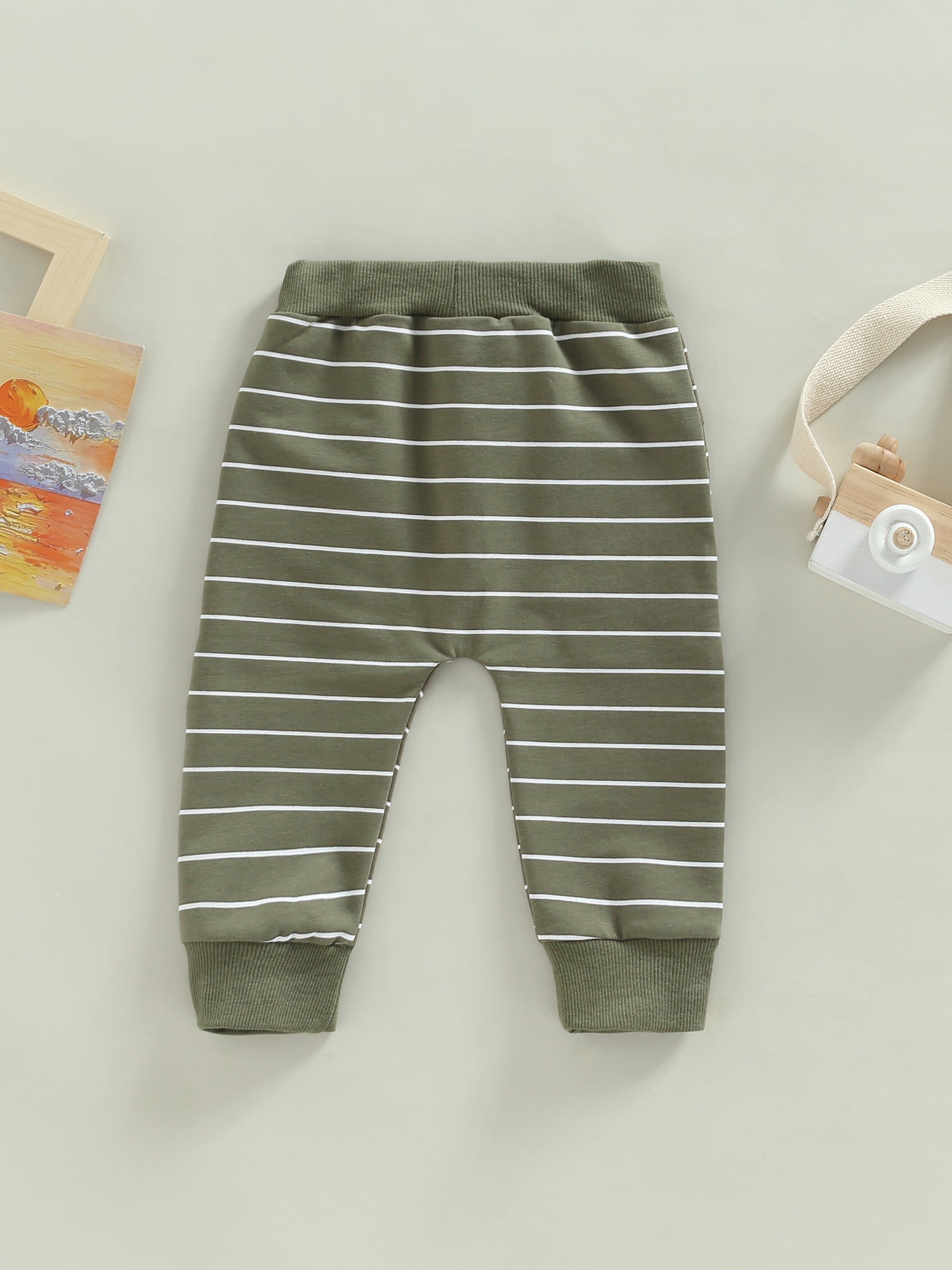 Genuiskids Toddler Baby Boys Spring Autumn Pants Kids Casual Striped Drawstring Loose Fit Trousers 0 3T Walmart