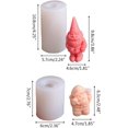thumbnail image 3 of Moldes para velas, pasteles, chocolate y azúcar para hornear, molde de silicona pequeño de Papá Noel para decoraciones creativas para fiestas navideñas, 3 of 6