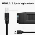 thumbnail image 3 of CNKOO 1.5/3/5/10M Portable USB2.0 Print Clear PVC High Speed Transfer Printer Cable Scanner Cord, 3 of 8