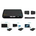 thumbnail image 2 of GFSDOI Mini Bluetooth Keyboard, 2.4GHz Wireless Touchpad 2 in 1 Keyboard, RGB Backlit, Rechargeable Battery, Black, 2 of 13