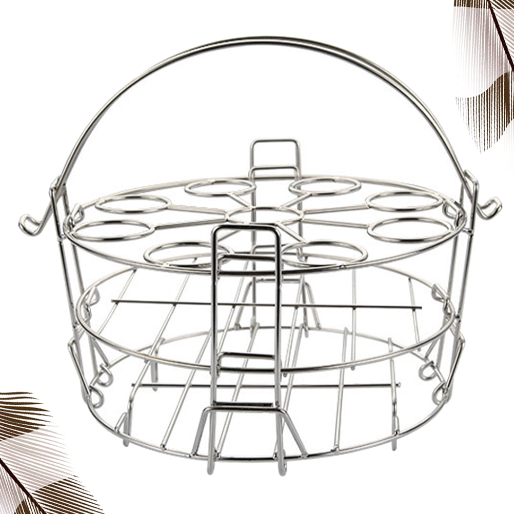 Worgeous  304 Stainless Stackable Steel Steam Rack Egg Mold Cup Pressure Cooker