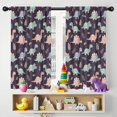 thumbnail image 5 of Blackout Kids Curtains,Purple Cartoon Dinosaurs Leaves Pattern Childrens Insulated Curtains Set Of 2,Bedroom Essentials,Toddler Room Decor 42"x54", 5 of 5